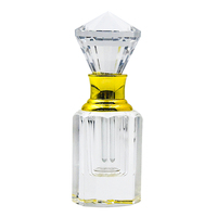 Flacon de parfum à l'huile d'oud arabe de luxe de 3 ml avec compte-gouttes, bâtonnet en verre et boîte