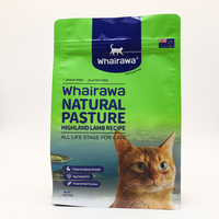Vente en gros Sacs à fond plat pour aliments secs en aluminium avec zip-lock pour chats
