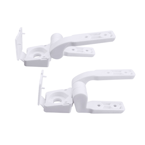Bisagras Modernas <span class=keywords><strong>Universales</strong></span> <span class=keywords><strong>de</strong></span> Plástico Blanco para Asiento <span class=keywords><strong>de</strong></span> Inodoro, Tornillos <span class=keywords><strong>de</strong></span> Repuesto, Tuercas, Uso en Baño, Fácil Instalación, 1 Par, Accesorio - Product Image 3