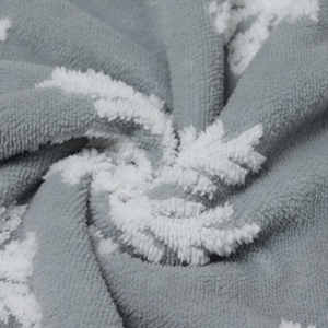Christmas Style <strong>Snow</strong> Pattern Sherpa Plush <strong>Blanket</strong> Double Layer Thick Cationic <strong>Blanket</strong> for Home or Airplane Use - Product Image 3