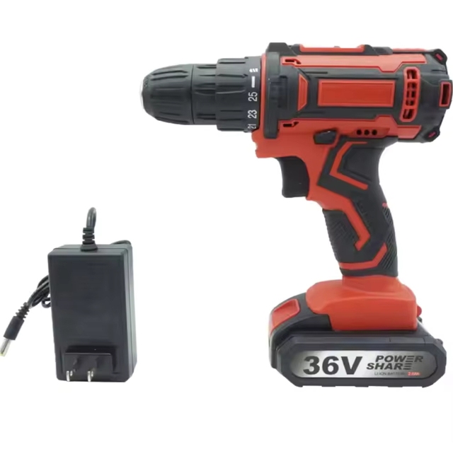 High Quality Li-ion Rechargeable Cordless Drill Variable Speed Power Tools with Keyless Chuck Hand Machine Drills