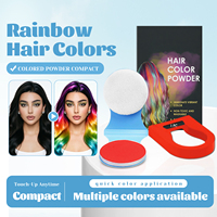 Poudre de craie capillaire temporaire vibrante pour cheveux normaux, sans danger pour les enfants et les adultes, idéale pour Halloween, le cosplay et les anniversaires