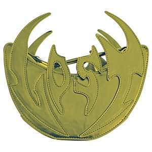 Borsa a tracolla 3D a forma di viso in pelle PU con cerniera, portamonete rotondo per <span class=keywords><strong>cellulare</strong></span>, personalizzabile da Jacksonleather Bags - Product Image 1