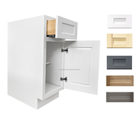 Armoires de cuisine américaines RTA Armoires shaker en bois Design moderne Prêt à assembler Armoire de cuisine modulaire en bois massif
