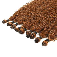 Meilleures extensions de cheveux synthétiques de qualité supérieure, style bouclé, 9 pièces dans un paquet, résistance à la chaleur élevée