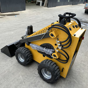 Envío gratis excavadora sobre orugas con ruedas, cargadora deslizante, MINICARGADORA eléctrica de litio - Product Image 2