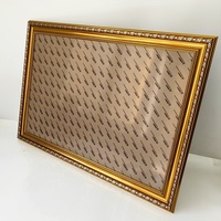 Cadre photo de haute qualité style rétro vintage européen bord doré A4 A3 PS pour art mural d'hôtel