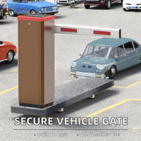 Barrière de sécurité de contrôle d'accès pour parking automatique WiFi, compatible avec les cartes RFID et les smartphones, en acier inoxydable sans balais