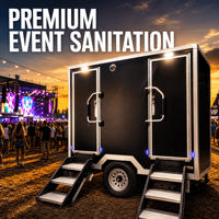 WC mobile de luxe personnalisé avec douche intégrée, pour événements VIP, parcs et camping-grounds, sanitaire, économique en eau, WC public portable