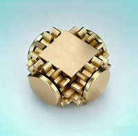 Jouet anti-stress en laiton, cube magique de précision, gyroscope du bout des doigts, gadget de remise en forme et de réduction du stress