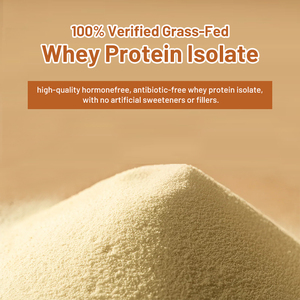 Protéine de lactosérum isolée 100 % issue de bovins nourris à l'herbe, saveur classique, poudre de boisson au thé au lait noir, marque distributeur - Product Image 4