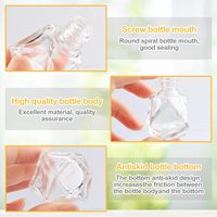 Diffuseur de parfum suspendu pour voiture de 8 ml, vide, rechargeable, en verre transparent, pour huiles essentielles et aromathérapie