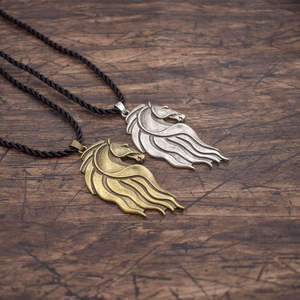 Pendentif Tête De cheval Talisman Mignon Animal Crinière Cheval Charme Collier Amulette Cadeau <span class=keywords><strong>Bijoux</strong></span> - Product Image 4
