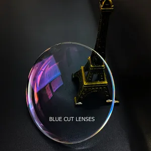 광학 렌즈 제조업체 색인 1.59 단일 비전 폴리 카보네이트 블루 컷 광학 PC 렌즈 가격