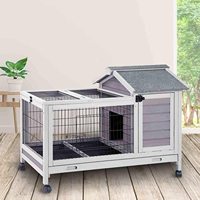 Abreuoires de luxe en bois pour lapins, 15 pièces, pour élevage de lapins, poulailler, Cage pour activités en plein air