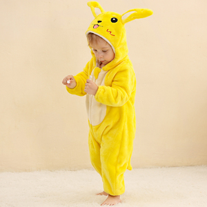 Michley mode vêtements infantile flanelle unisexe bébé barboteuses Animal mignon garçon à capuche une pièce combinaison petites filles - Product Image 5