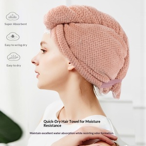 <span class=keywords><strong>JENNIFER</strong></span> Serviette de bain absorbante épaissie à motif ananas pour sécher les cheveux, turban de bain JNF-BBRGFM, populaire en ligne, vente en gros d'usine - Product Image 4