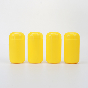 Venta Caliente: Envase de Plástico HDPE PET Amarillo Opaco de 170 ml, Boca Ancha, para Cápsulas y Píldoras, Directo de Fábrica - Product Image 1