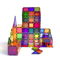 Ensemble de construction de tuiles magnétiques certifié sécurité, jouet éducatif en plastique pour enfants et tout-petits, blocs de construction de maison 3D, vente en gros