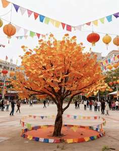 Alberi di Acero Artificiali Giapponesi Personalizzati in Fibra di Vetro per Interni ed Esterni, Grandi e Altamente Realistici, Rossi Autunnali per Decorazione di Ristoranti e Case - Product Image 3