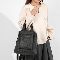 Sac à dos convertible Ripstop avec poche zippée cachée, organisation multi-couches, bretelles doubles rembourrées, pour les trajets quotidiens, les voyages et la salle de sport