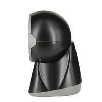 Lecteur de codes-barres en aluminium avec câble USB, lecteur de codes-barres de bureau noir