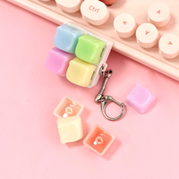 Porte-clés clavier mécanique personnalisé avec touches remplaçables, jouet anti-stress, cadeau DIY mignon et personnalisé pour les gamers et le bureau