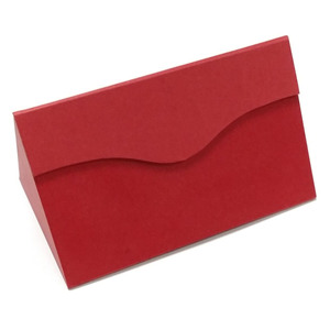 ROGOOD Elegante Caja <span class=keywords><strong>de</strong></span> Regalo Magnética en Forma <span class=keywords><strong>de</strong></span> Triángulo Rojo para Perfumes y Gafas, con Material <span class=keywords><strong>de</strong></span> Papel Premium P1343 - Product Image 6