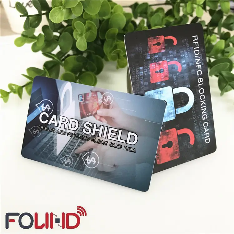 สมาร์ทป้องกันการโจรกรรม Anti RFID blocking Card UV การพิมพ์