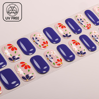 Stock disponible : 22 bandes de vernis à ongles en gel sans UV, qualité salon, finition brillante pour salons de manucure, autocollants pour ongles en gel sans cuisson