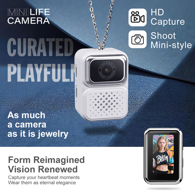 S130 Thumb Keychain Camera Wide Angle 480P Sports Video Recorder Portable Lightweight Digital Camera