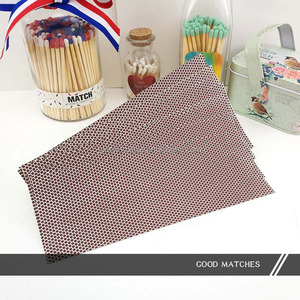 Rectangle Round Shape Customized Size Self Adhesive Match Paper Striker For Match Box