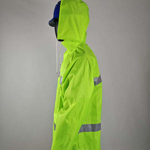 Yansıtıcı güvenlik iki parçalı ceket Hoodie inşaat ile güvenlik yelek yansıtıcı giyim tulum/çok fonksiyonlu - Product Image 4