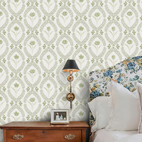 Papier peint décoratif traditionnel à motifs animaux, auto-adhésif, amovible, imperméable, pour usage domestique, garantie 1 an, pour appartement et centre commercial