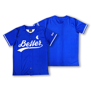Camisetas de béisbol unisex al por mayor Logotipo de equipo personalizado diseño de sublimación de poliéster estilo Hip Hop talla grande para ropa deportiva impresa - Product Image 1