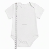 Mono de bebé OEM de fábrica, 100% algodón, manga corta, para recién nacido, unisex, liso, venta al por mayor, exportación