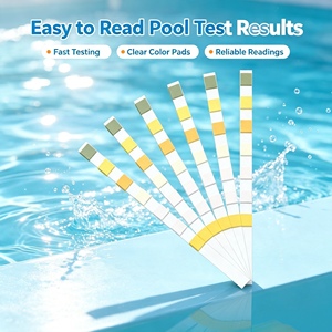 Bandelettes de test d'eau de piscine portables 7 en 1, faciles à utiliser et à lire, pour le test du brome, du chlore, de l'alcalinité, de la dureté et du <span class=keywords><strong>pH</strong></span> - Product Image 3