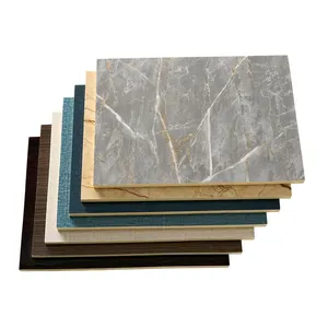 Export Hotel Rock Surface Pvc Fiber Cement Texture Board Wpc Wall Panel
