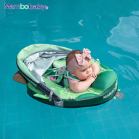Flotteur de poitrine en forme de crocodile avec auvent pour enfants de 3 à 24 mois, bouée de natation Mambobaby, flotteur pour bébé non gonflable