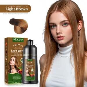 OEM personalizzare a base di erbe 3 in 1 Batana colore olio Shampoo colorante per <span class=keywords><strong>capelli</strong></span> Mokeru Shampoo colore marrone scuro permanente lungo ultimo colorante - Product Image 2