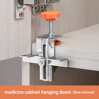 Kit Jig Pemasangan Pintu Kabinet Imbot, Alat Baja yang Dapat Disesuaikan untuk Proyek Pertukangan Kayu, Grosir OEM