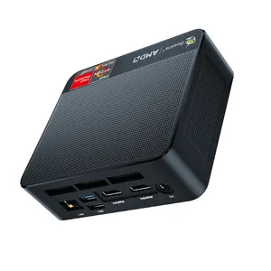 Kantoor Mini Pc Amd Ryzen 5 5500u 16Gb 500Gb Ssd Ddr4 Wifi6 Bt5.2 8 Cores Pocket Size Mini Desktop Computer Pc