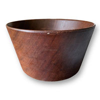 Bol de service en bois d'acacia fait à la main au design luxueux pour la décoration de table d'ustensiles de cuisine d'Inde