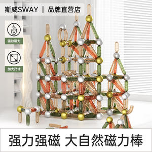 ตัวต่อแม่เหล็ก Sway ขนาดใหญ่ แข็งแรงพิเศษ ของเล่นเสริมพัฒนาการสำหรับเด็กอายุ 4-6 ปี ทำจากพลาสติกอเนกประสงค์ - Product Image 2