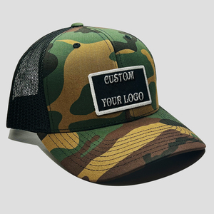 Gorra de camionero clásica de 6 paneles con bordado personalizado de malla de camuflaje, gorra de camionero original 112P, hecha en Vietnam - Product Image 4