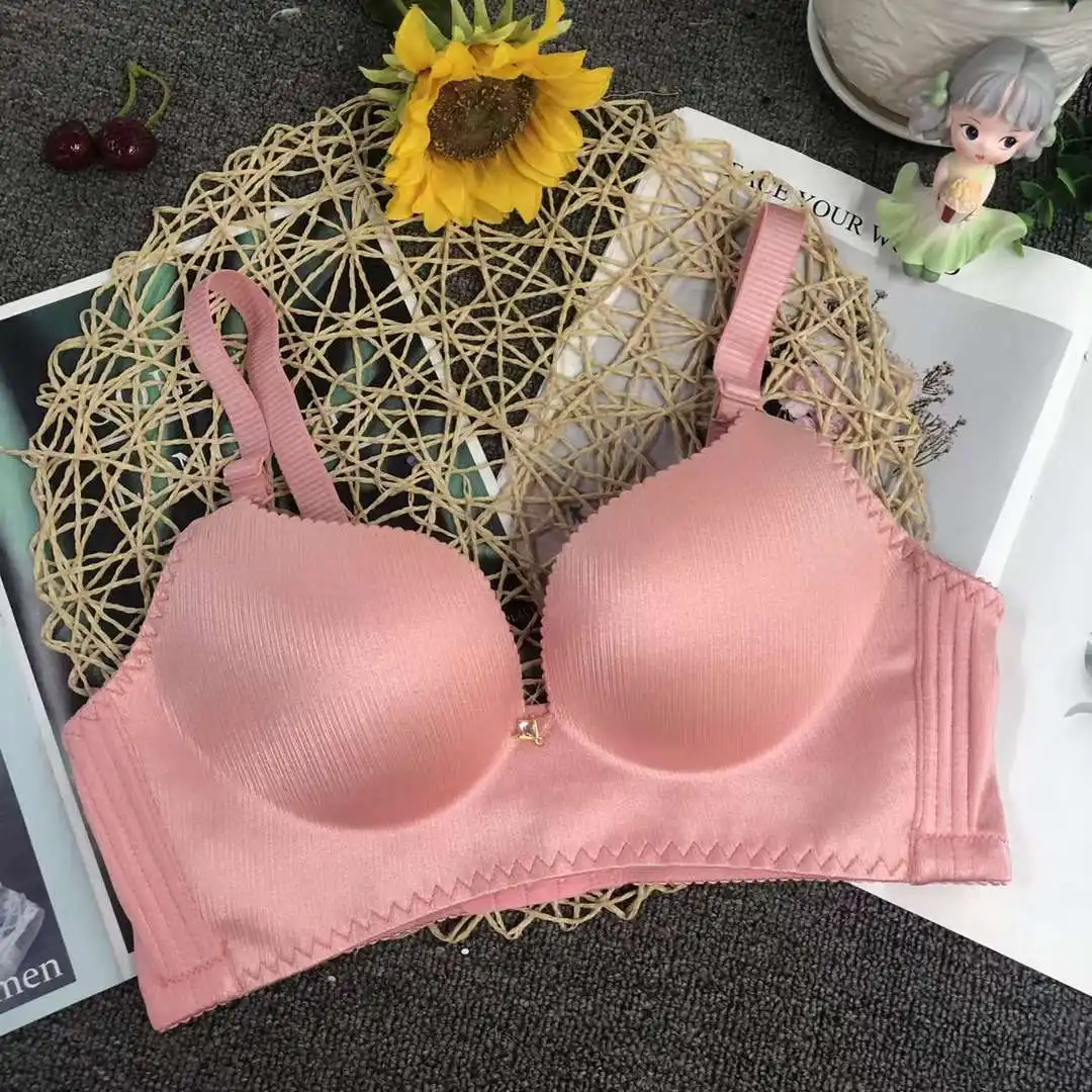 Es Sutra Bra Berkawat Wanita Halus Nylon Spandex Push Up Bra Drop Shipping 1 Pcs Nyaman 32-38 B Cup Mulus Wanita Bra