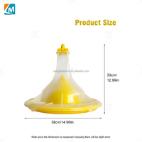 ZZ LML51 système d'alimentation pour poêle à griller poussin du jour Transparent grande Base mangeoire à poulet pour Cage ou sol