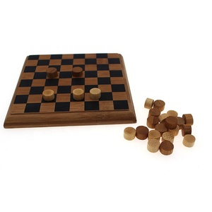 Trung Quốc Nhà Máy Trực Tiếp Bán Tre Nhỏ <span class=keywords><strong>Checkers</strong></span> Chess Set Board Trò Chơi Bán Buôn - Product Image 5