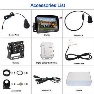 Système de capteurs de <span class=keywords><strong>stationnement</strong></span> pour voiture <span class=keywords><strong>en</strong></span> gros avec 4 capteurs, moniteur DVR IPS 7 pouces, caméra AHD, capteur de <span class=keywords><strong>stationnement</strong></span> numérique pour camion - Product Image 5