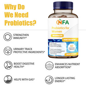 Probiotiques Marque Blanche pour Femmes 100 Milliards de UFC Soutien Urinaire Prébiotiques Enzymes Digestives Efficaces pour Femmes 30+ - Product Image 6